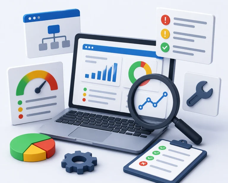 Website Analytics Dashboard with Performance Monitoring and Data Visualization
